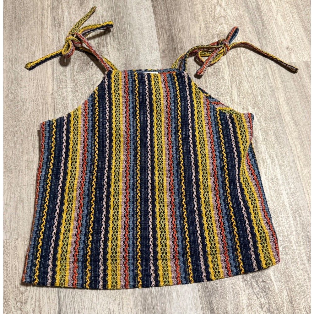 Texture & Thread Madewell‎ Striped Halter Tank Top XS